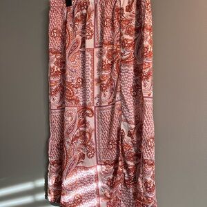 Hayden Rust and Pink Paisley Maxi Skirt